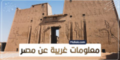 معلومات غريبة عن مصر